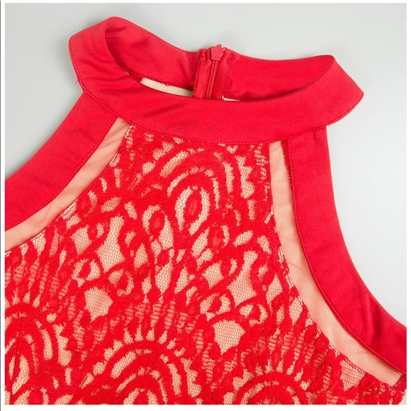 Red Lace Dress - Picture 6 of 7